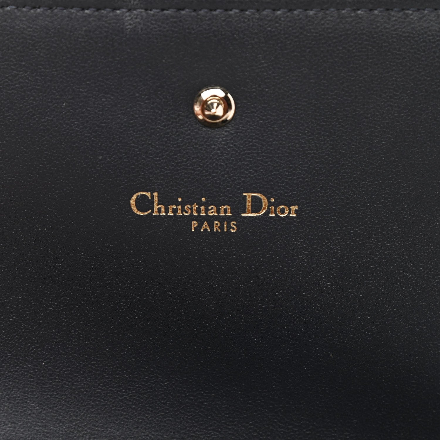 Christian Dior Metallic Patent Micro-Cannage Diorama Croisiere Chain Wallet Silver 6 of 12