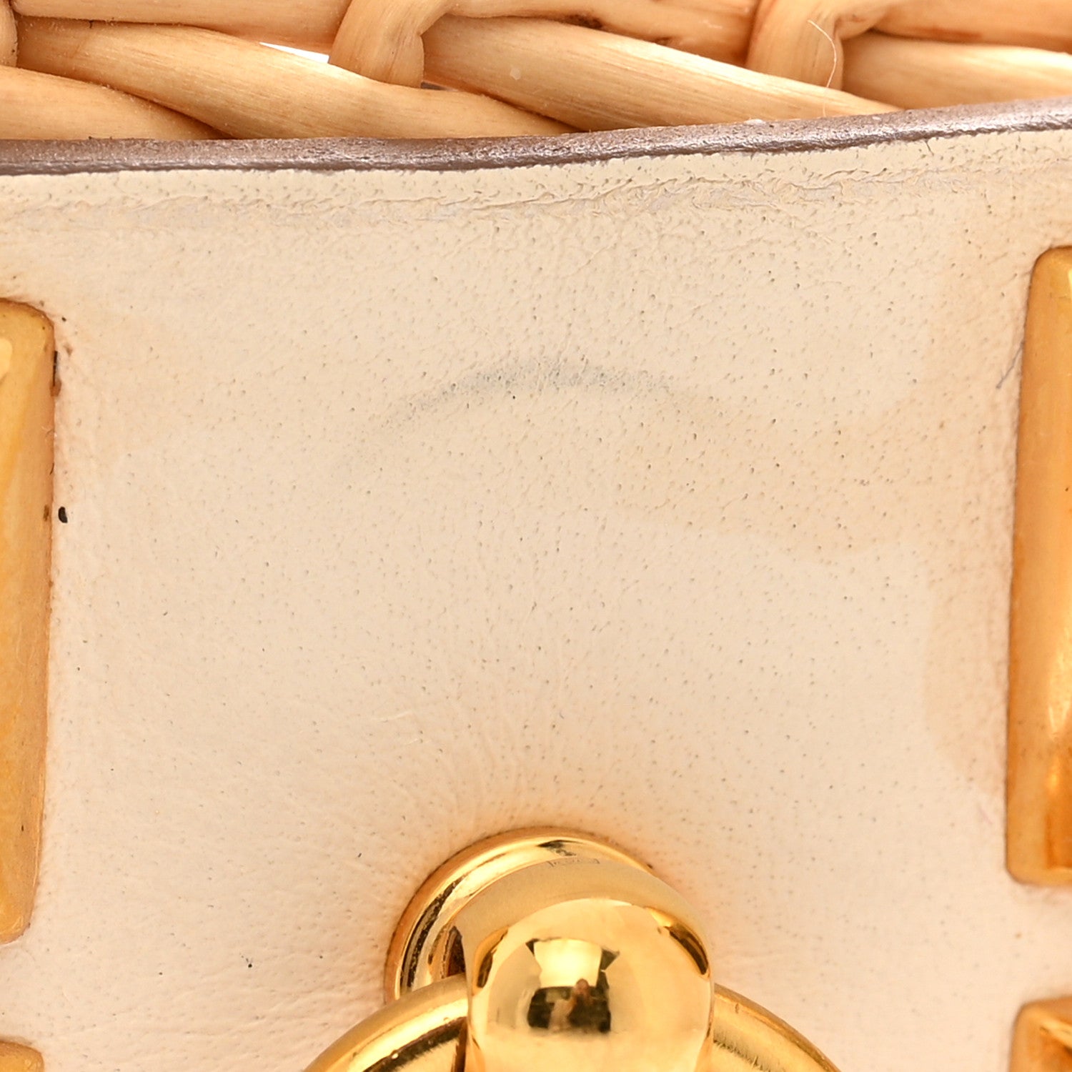 Hermes Wicker Swift Medor Picnic Cuff Bracelet T3 Nata 5 of 6