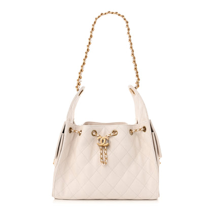 Chanel Caviar Quilted Small Chanel 25 Handbag White 1 of 11