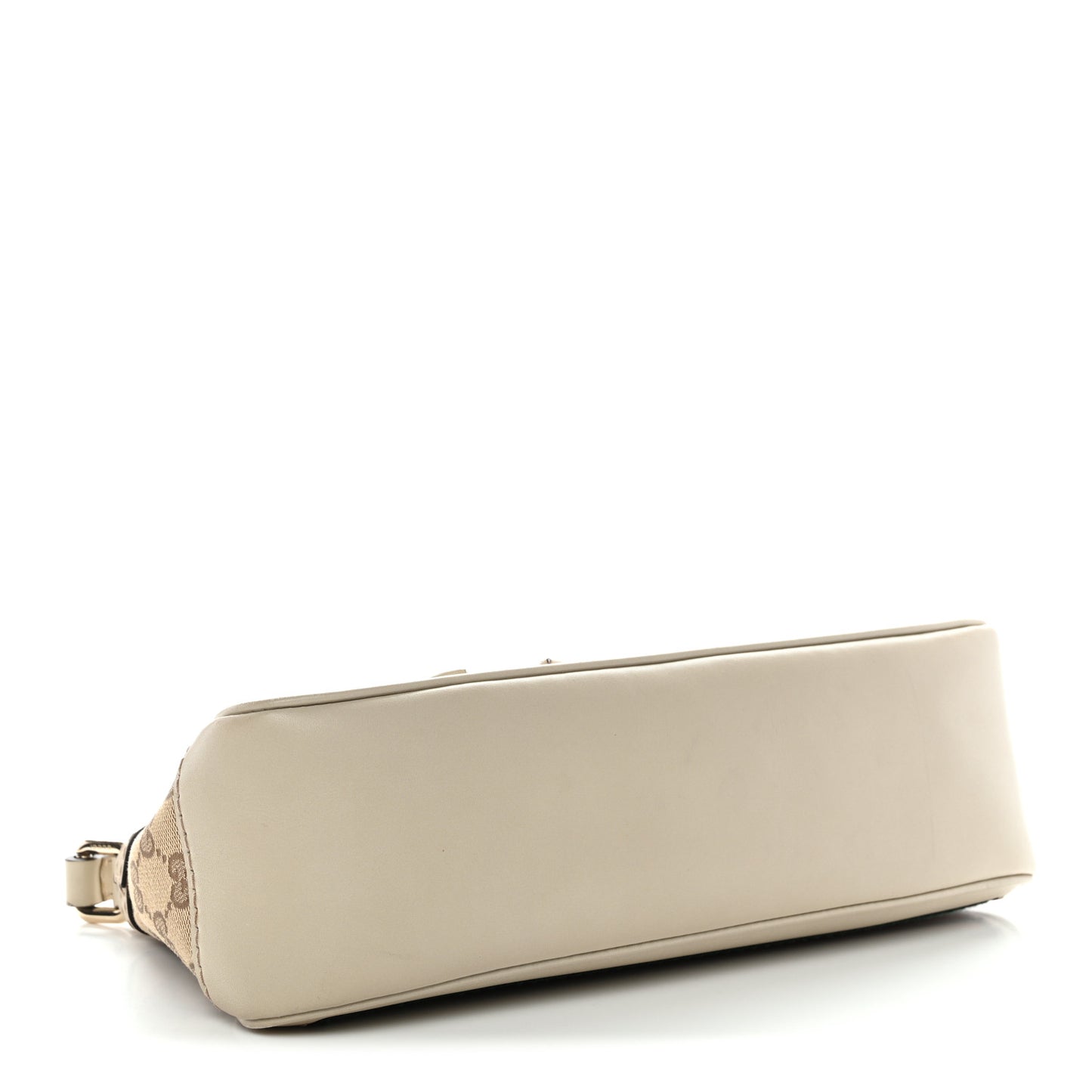 Guccissima Web Small Mayfair Bow Detail Shoulder Bag Beige Off White
