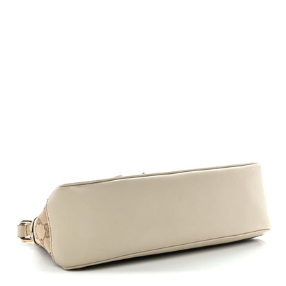 Gucci Guccissima Web Small Mayfair Bow Detail Shoulder Bag Beige Off White 4 of 13