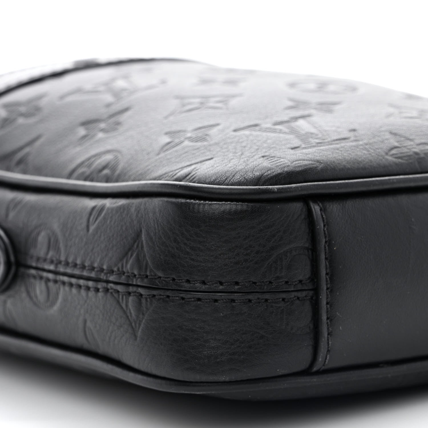 Louis Vuitton Calfskin Monogram Shadow Danube PM Black 9 of 11