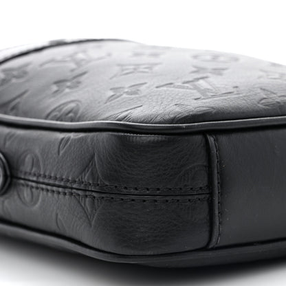 Louis Vuitton Calfskin Monogram Shadow Danube PM Black 9 of 11