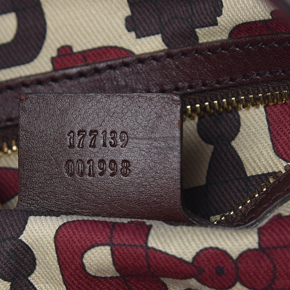 Gucci Guccissima Medium Indy Top Handle Hobo Dark Brown 10 of 10