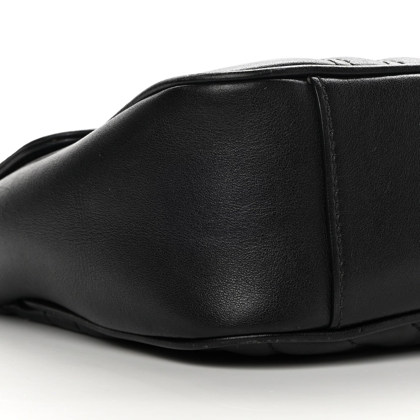 Calfskin Matelasse Small GG Marmont Shoulder Bag Black
