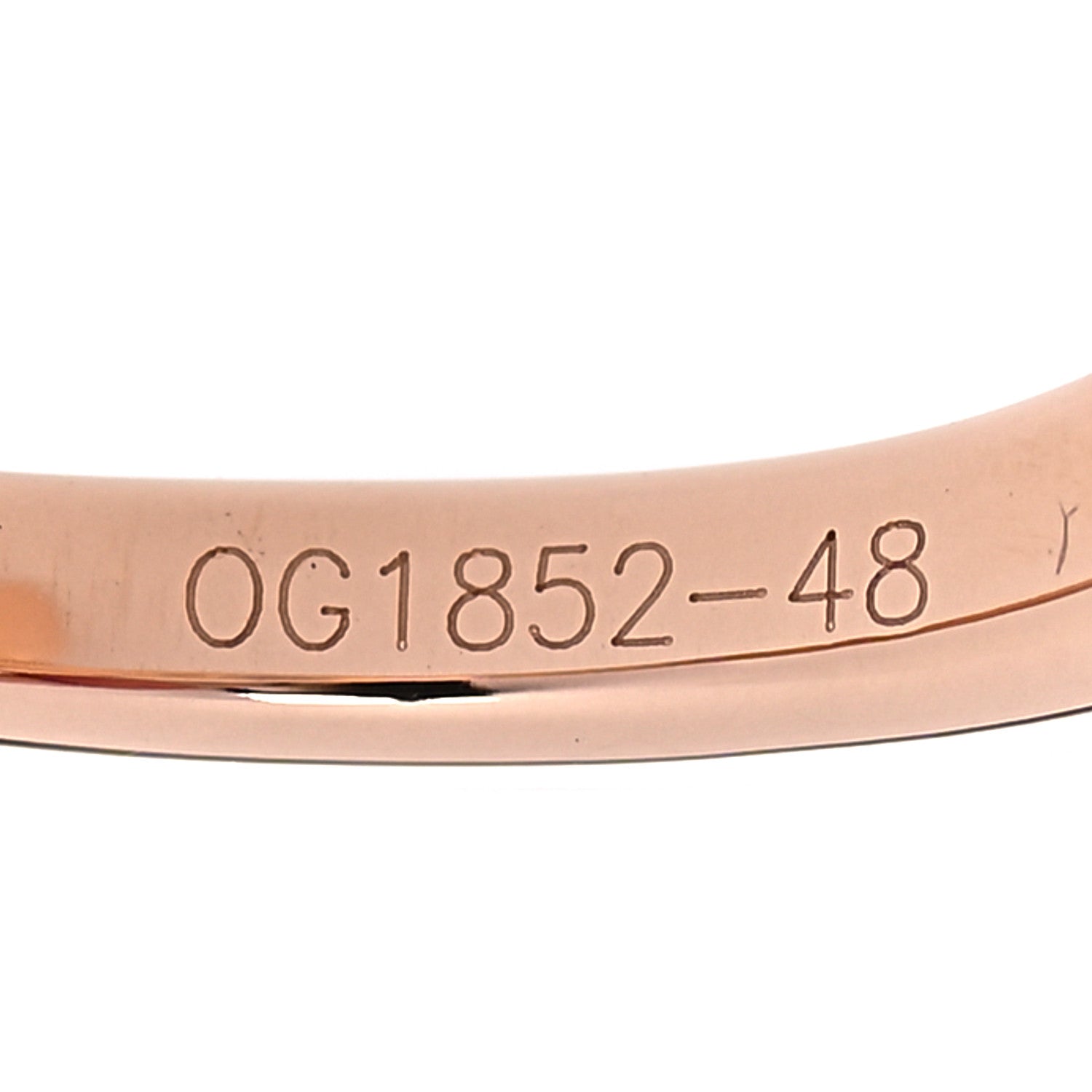 Cartier 18K Pink Gold Diamond Caresse D'Orchidees Par Cartier Ring 48 4.5 6 of 8