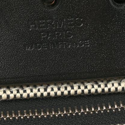 Hermes Toile H Berline Vache Hunter Herbag Zip PM 31 Black Ecru 7 of 12