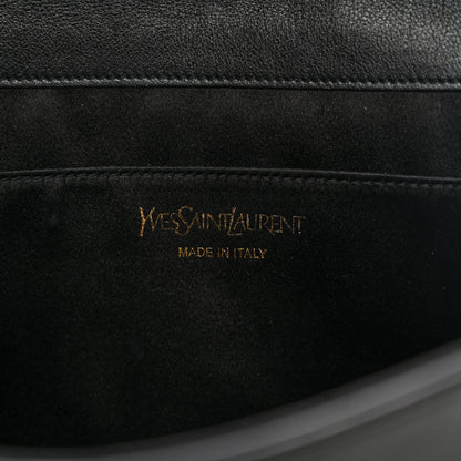 Saint Laurent Calfskin Monogram Large Belle De Jour Clutch Black 6 of 11