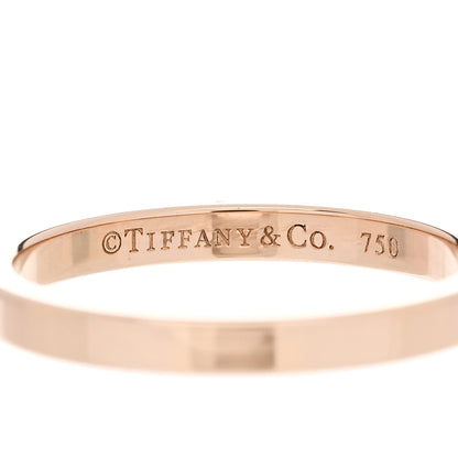 Tiffany 18K Rose Gold Diamond Metro Band Ring 49 4.75 4 of 4