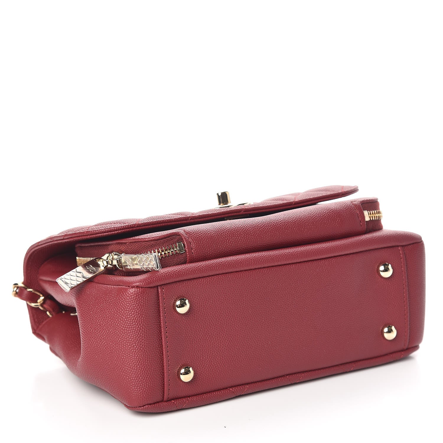 Chanel Caviar Quilted Medium Business Affinity Flap Burgundy 4 of 10