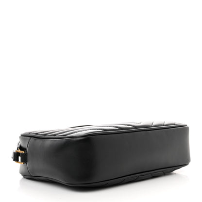 Saint Laurent Calfskin Matelasse Monogram Lou Camera Bag Black 4 of 10