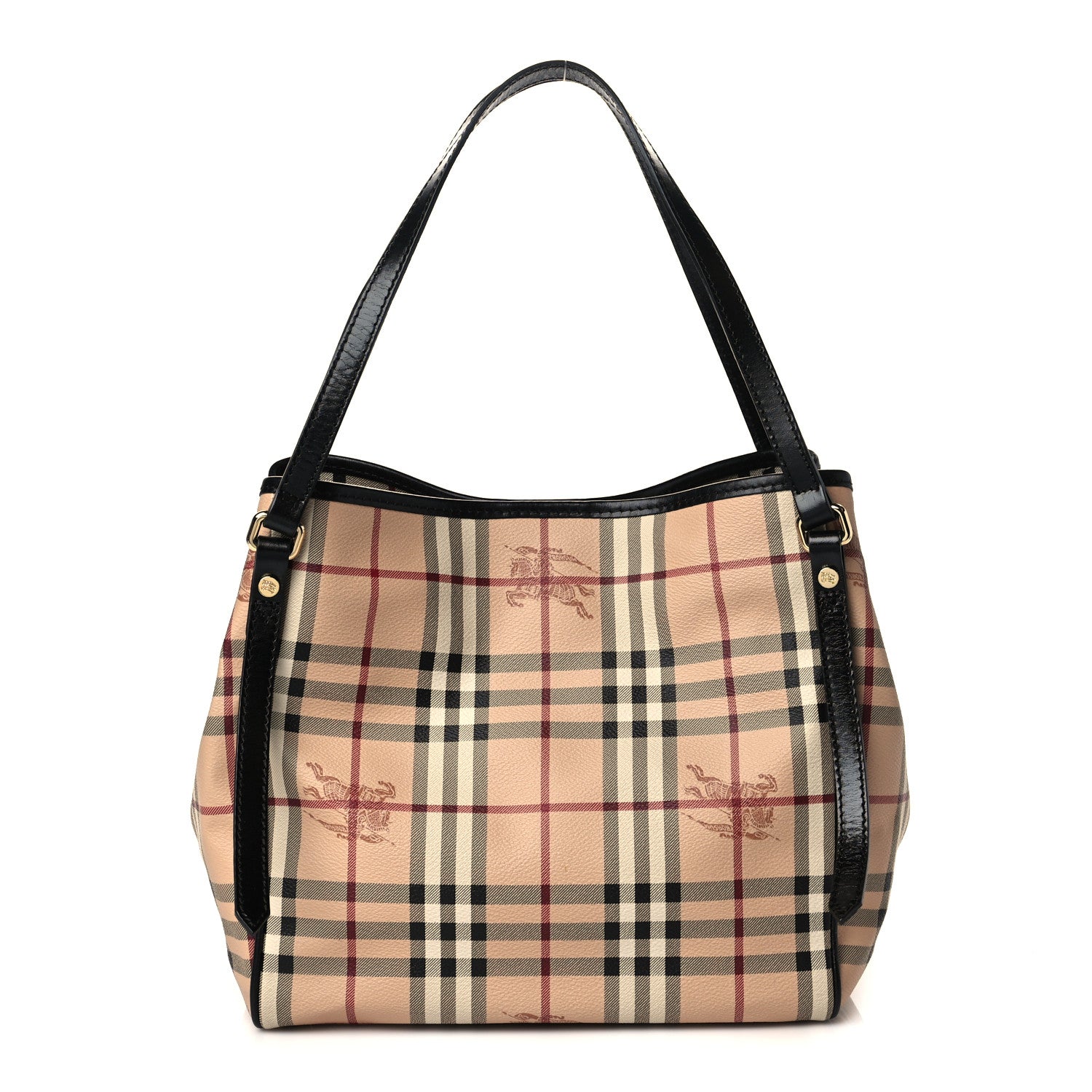 Burberry Haymarket Check Small Canterbury Tote Black 2 of 6