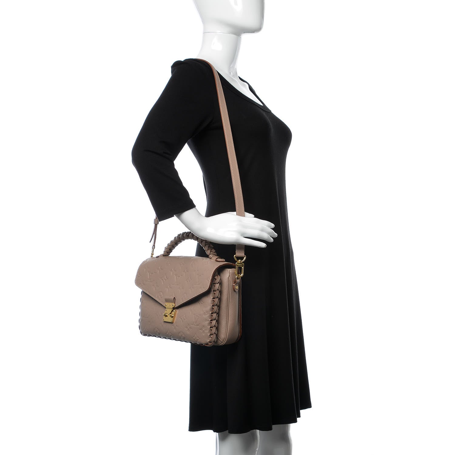 Louis Vuitton Empreinte Braided Pochette Metis Vison 2 of 7