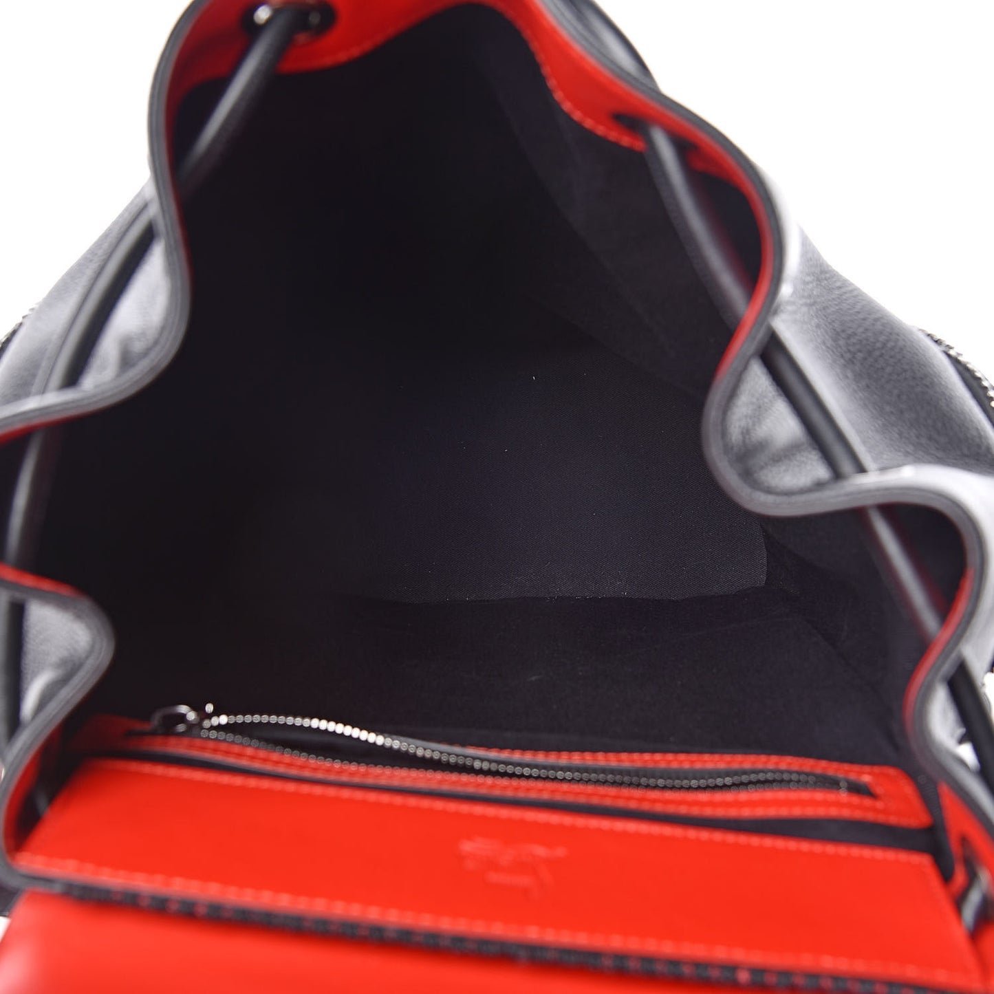 Calfskin Spiked Explorafunk Backpack Black