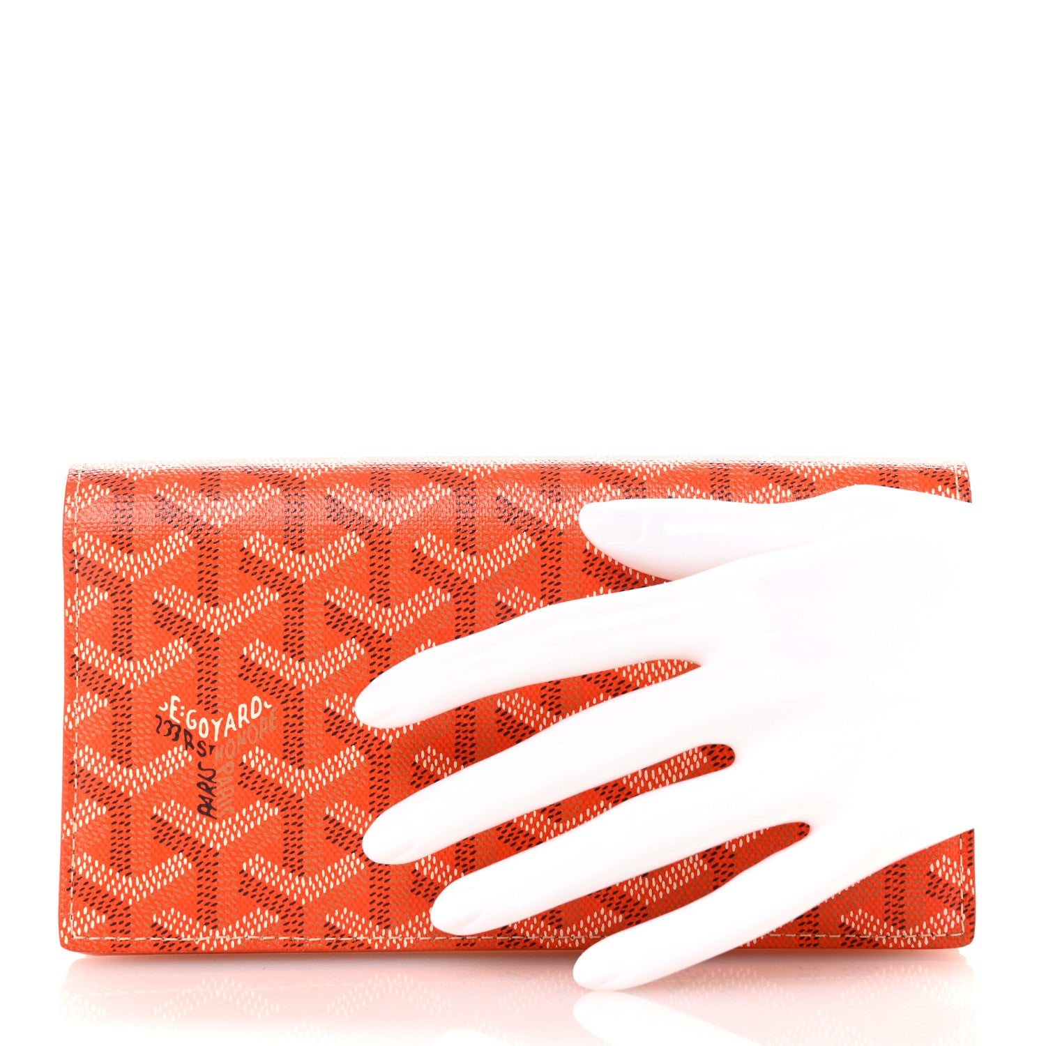 Goyard Goyardine Richelieu Wallet Orange 2 of 7