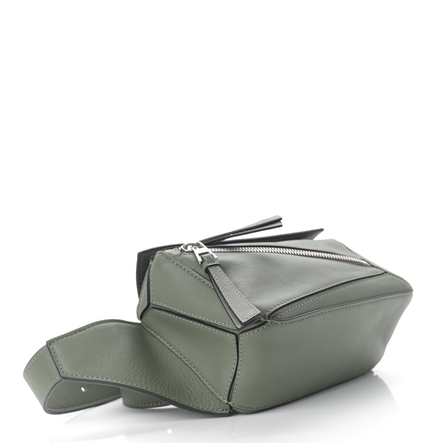 Calfskin Mini Puzzle Bumbag Dark Sage