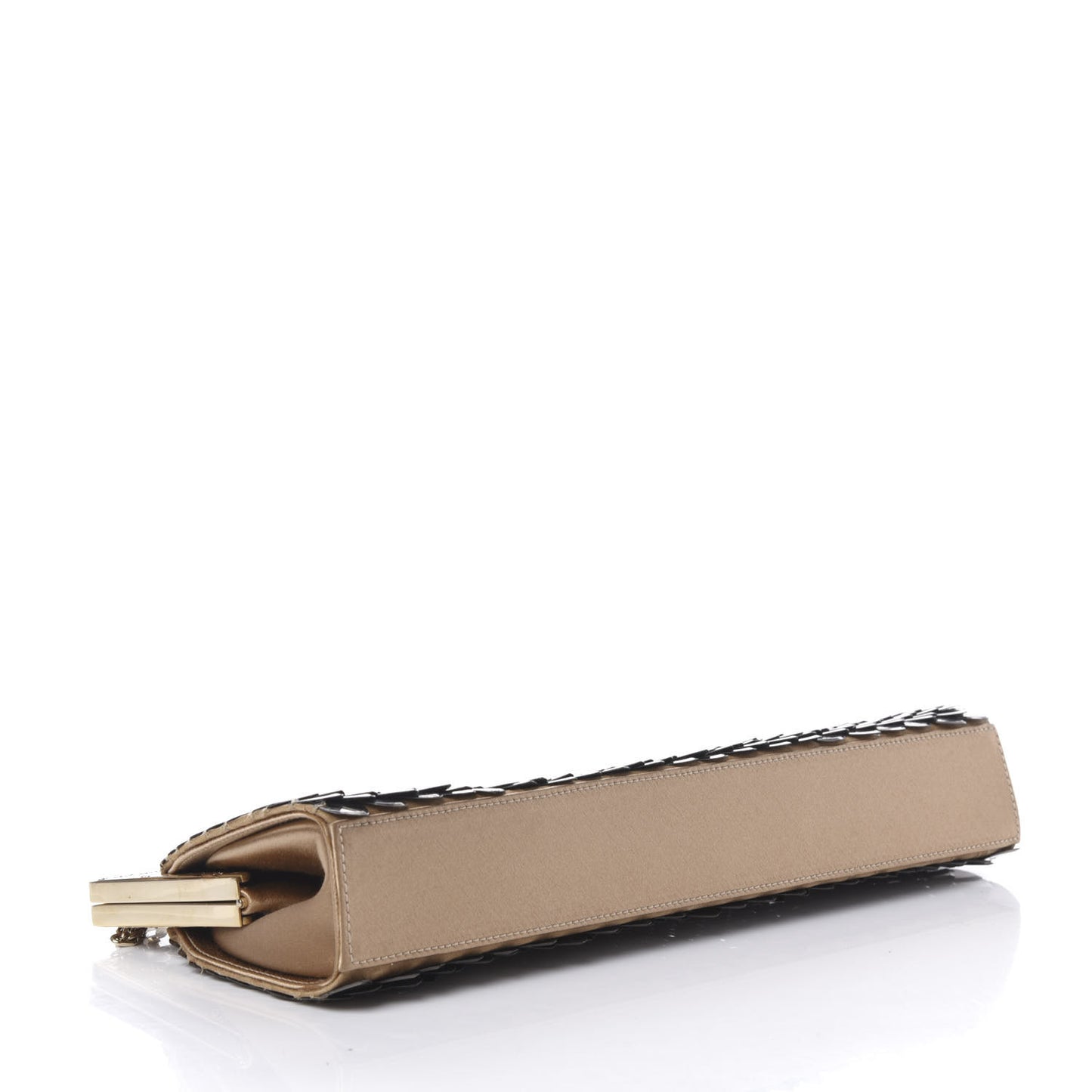Crystal Metallic Clutch Antique Gold