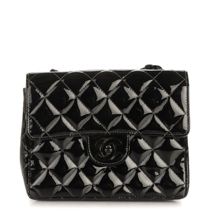 Chanel Patent Calfskin Quilted Mini Square Flap Black 1 of 8