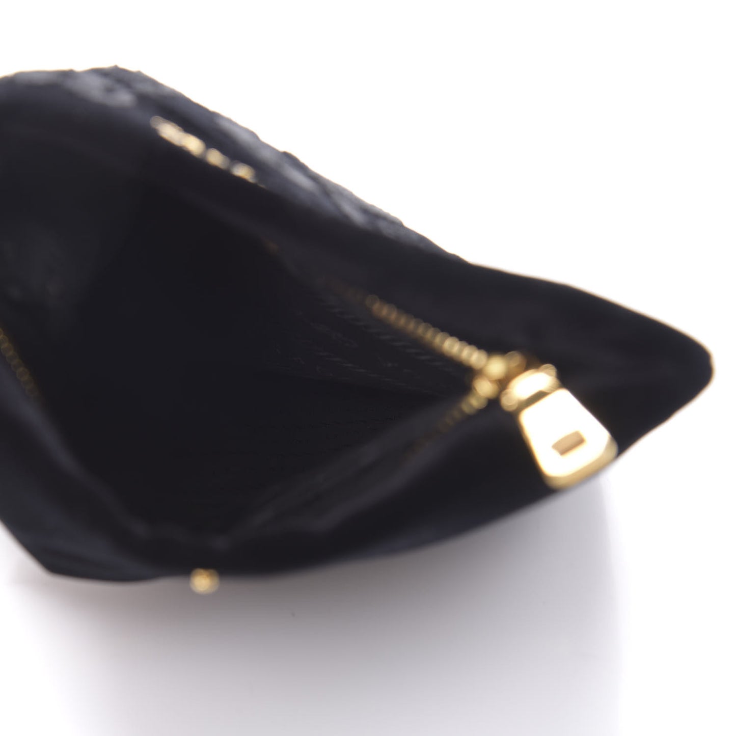Velluto Velvet Embroidered Flap Clutch Black