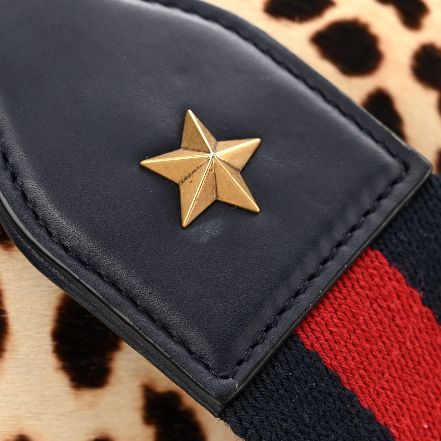 Calf Hair Calfskin Bamboo Web Leopard Print Medium Dionysus Top Handle Bag Natural Blue Agata Hibiscus Red