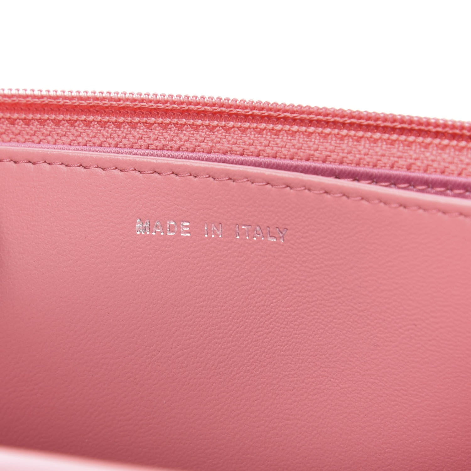 Chanel Lambskin Camellia Embossed Wallet On Chain WOC Pink 7 of 12