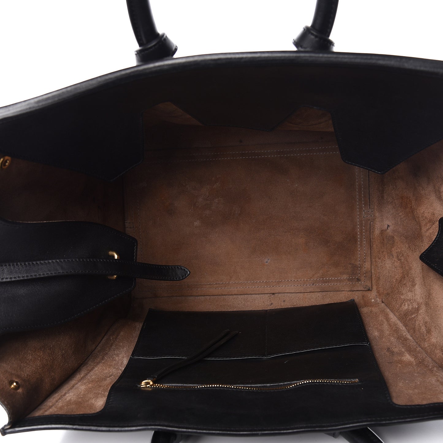 Smooth Calfskin Small Tie Knot Tote Black
