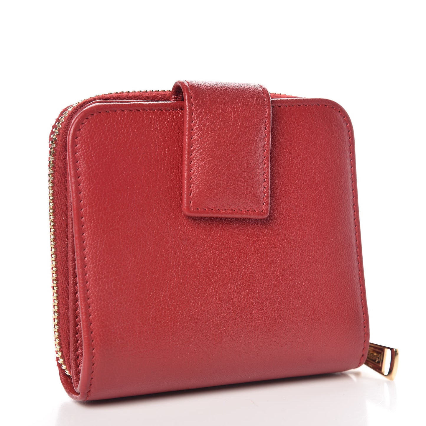 Goatskin Belle de Jour French Wallet Rouge Orient