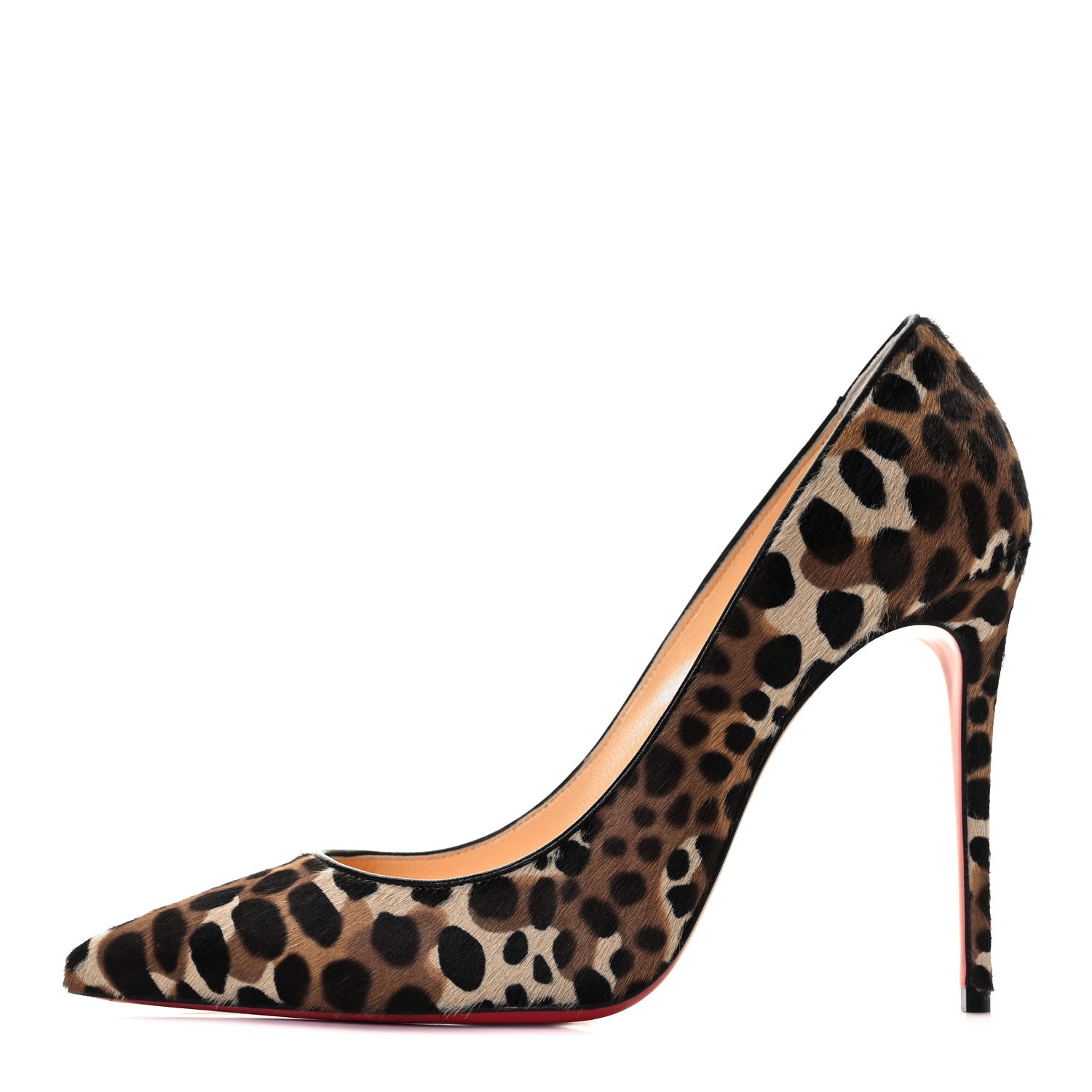 Christian Louboutin Pony Madagascar Kid Kate 100 Pumps 38 Brown Black 1 of 9