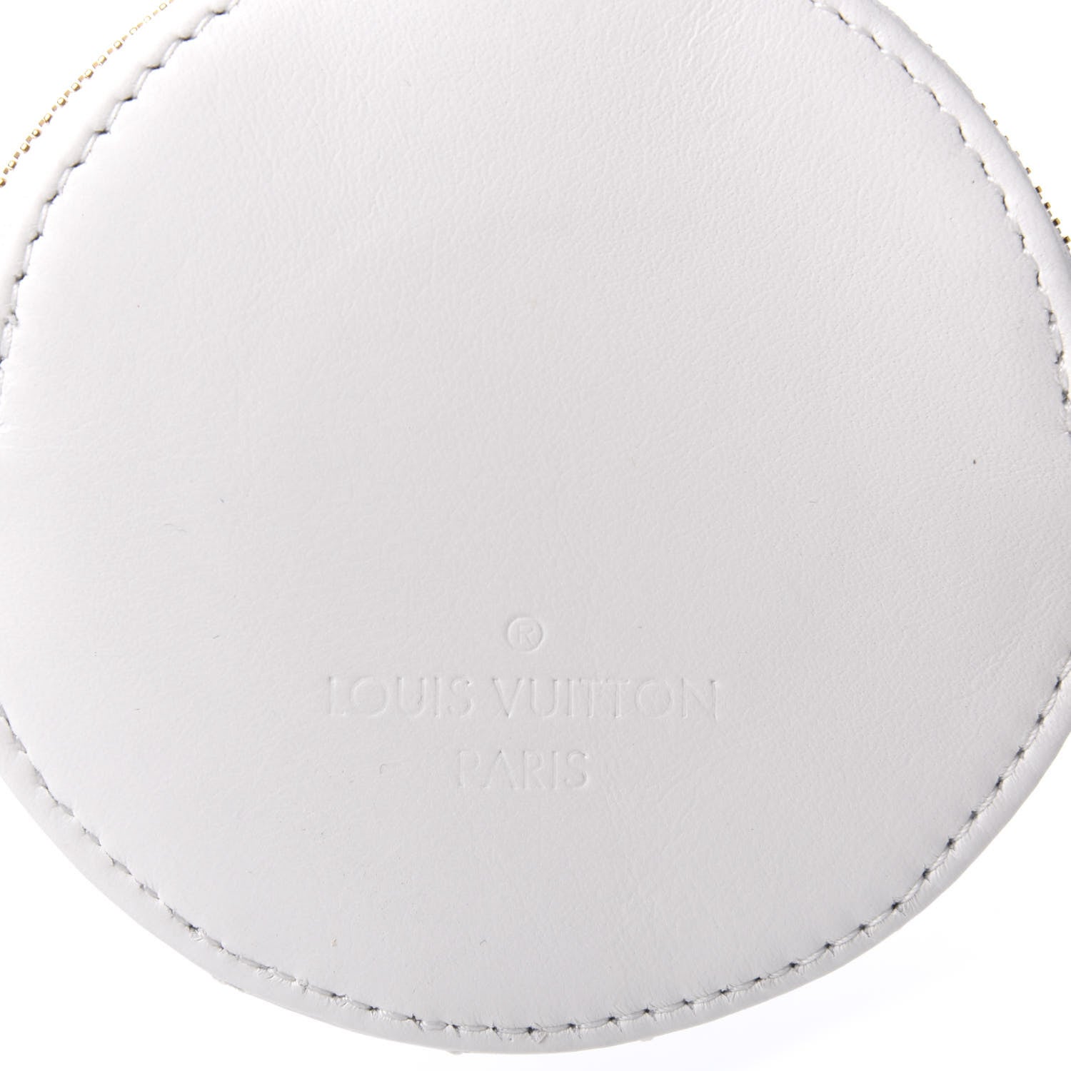 Louis Vuitton Calfskin New Wave Multi Pochette Round Coin Purse Snow 7 of 8