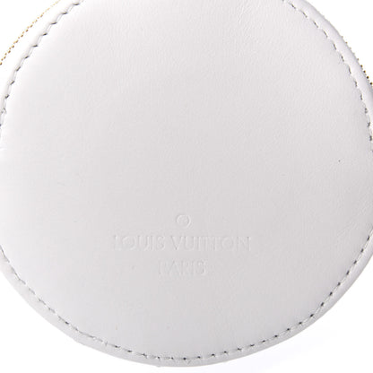 Louis Vuitton Calfskin New Wave Multi Pochette Round Coin Purse Snow 7 of 8