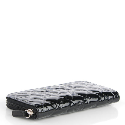 Chanel Patent Calfskin Lucky Symbols Zip Around Wallet Black 4 of 8