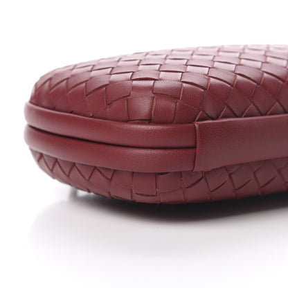 Bottega Veneta Nappa Intrecciato Chain Knot Clutch Bordeaux 8 of 11