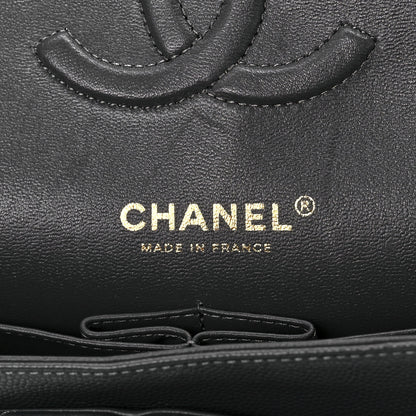 Chanel Caviar Quilted Medium Double Flap Dark Grey 5 of 12