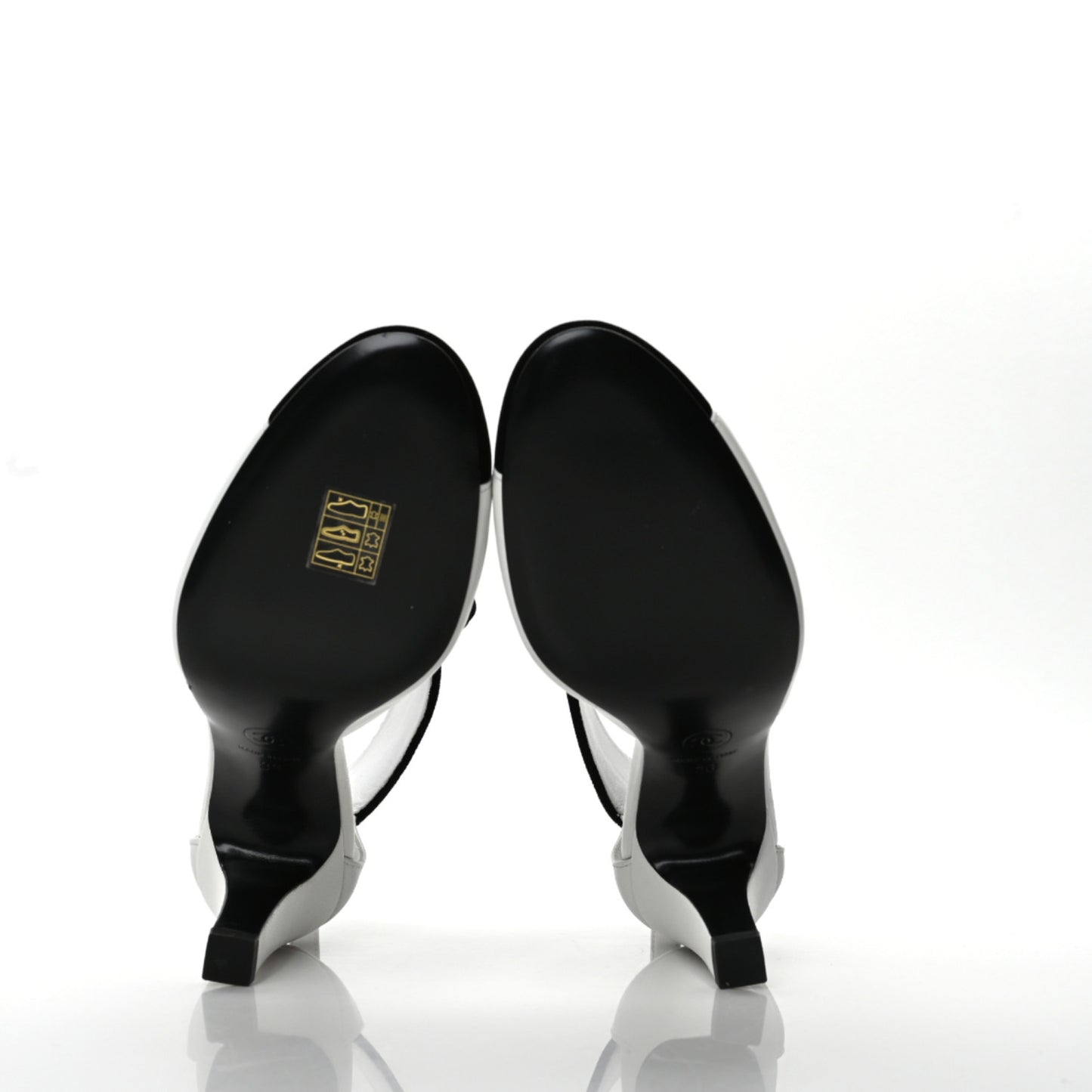 Lambskin Velvet Cap Toe Bow Pumps 36 Black White