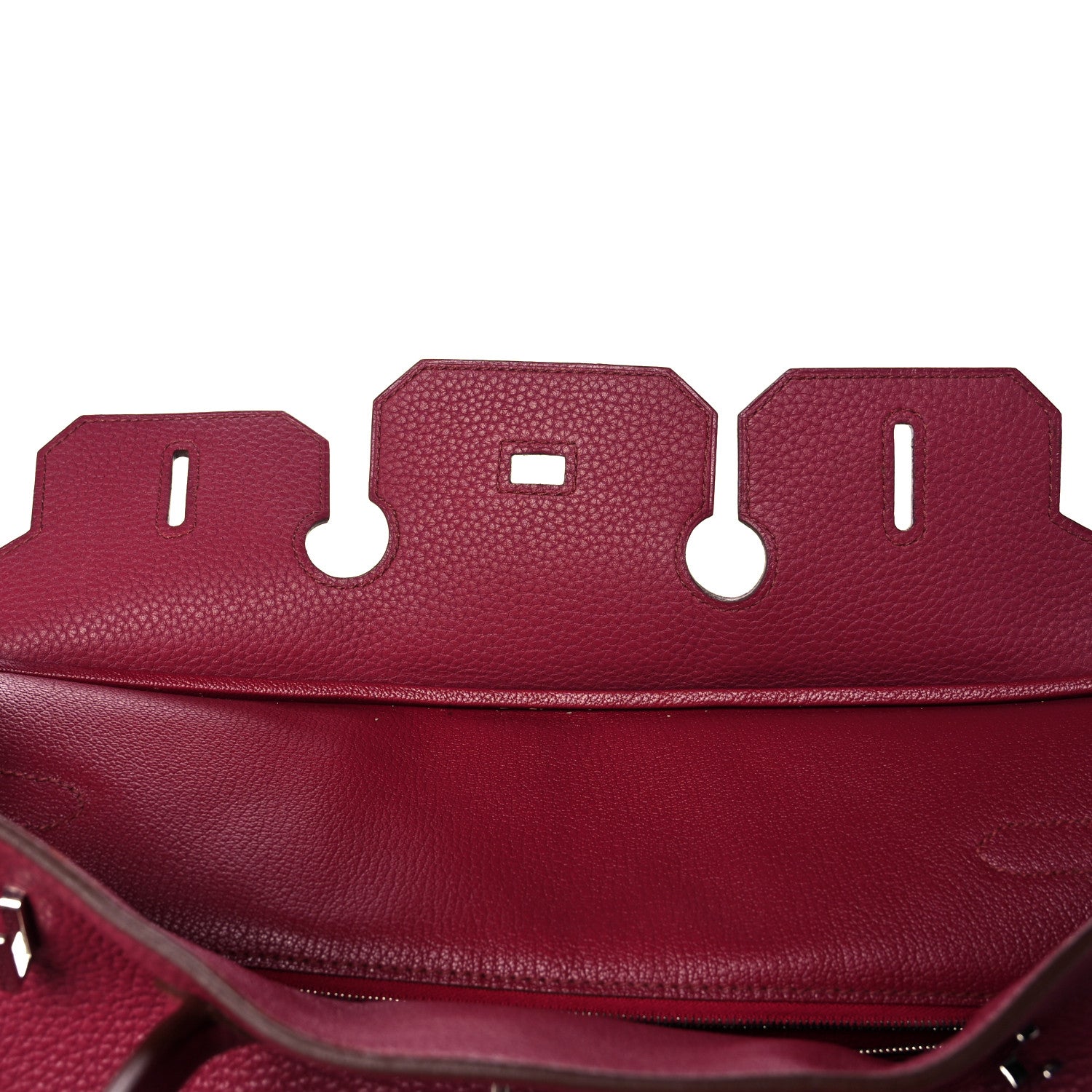 Hermes Taurillon Clemence Birkin 35 Rubis 17 of 48