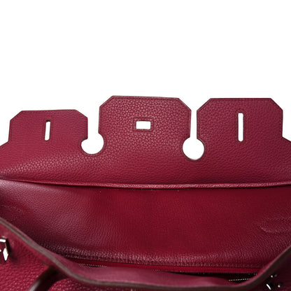 Hermes Taurillon Clemence Birkin 35 Rubis 17 of 48