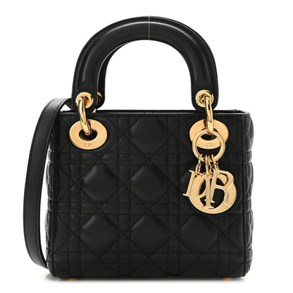 Christian Dior Lambskin Cannage Mini Lady Dior Black 1 of 11