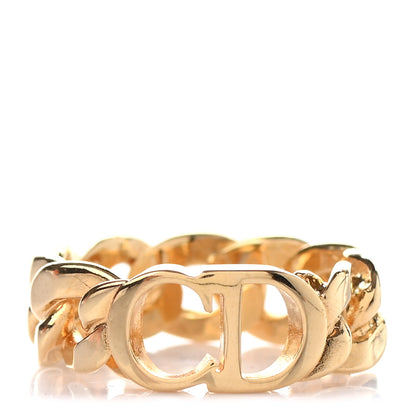 Christian Dior Metal Danseuse Etoile Chain Ring 54 7 Gold 1 of 4