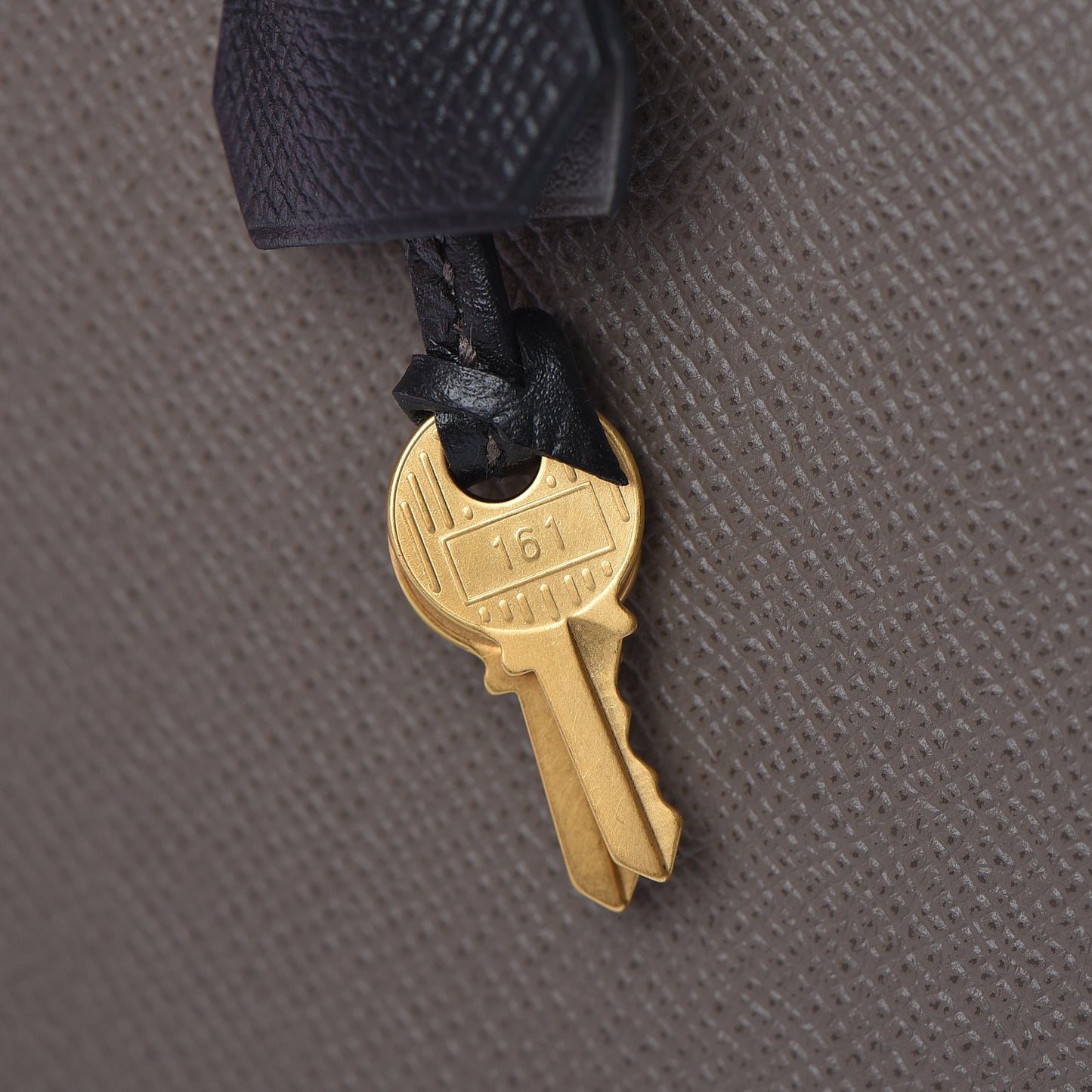 Epsom Bi Color Horseshoe Kelly Sellier 25 Etain Black