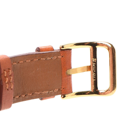 Hermes Stainless Steel Swift 21mm Heure H Hour Quartz Watch Orange 8 of 8