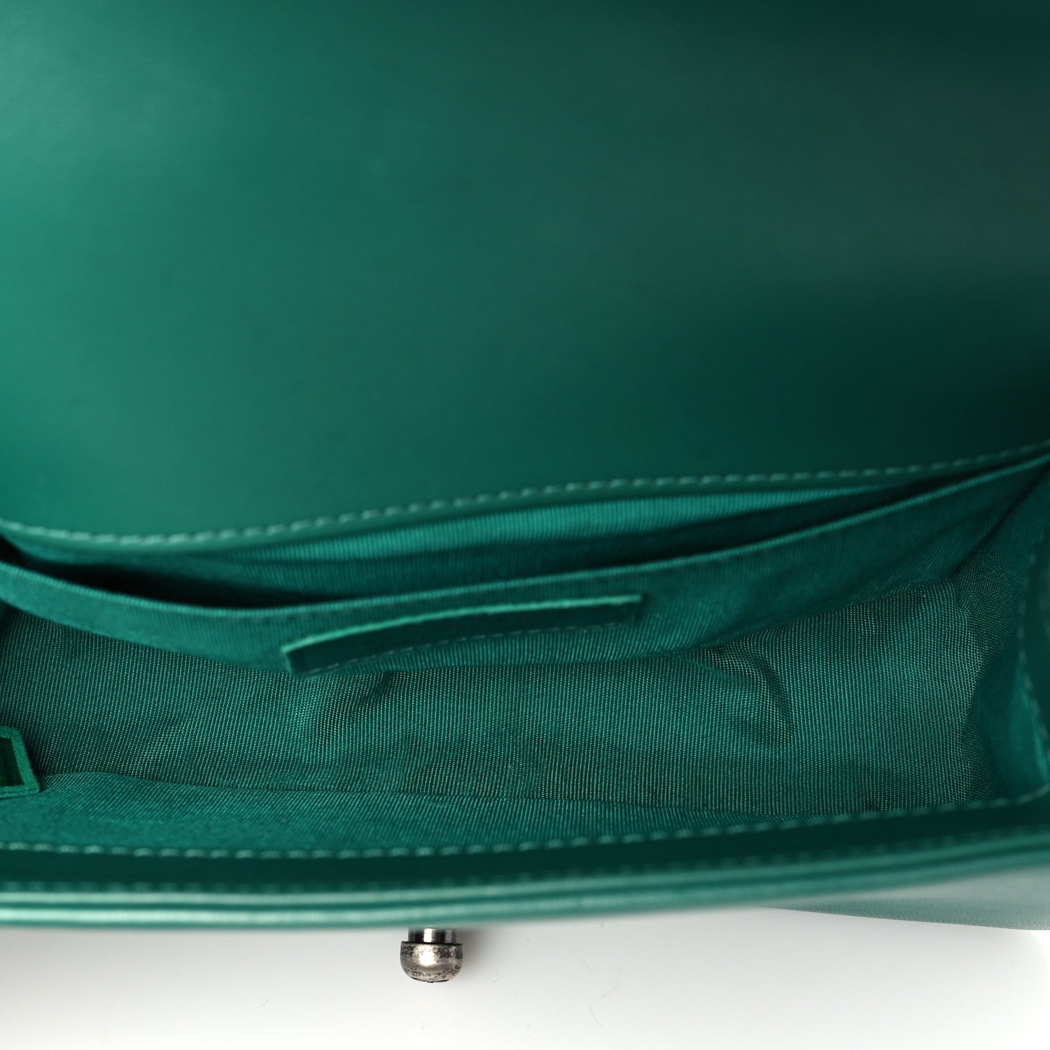 Chanel Lambskin Quilted Small Boy Flap Green 5 of 14