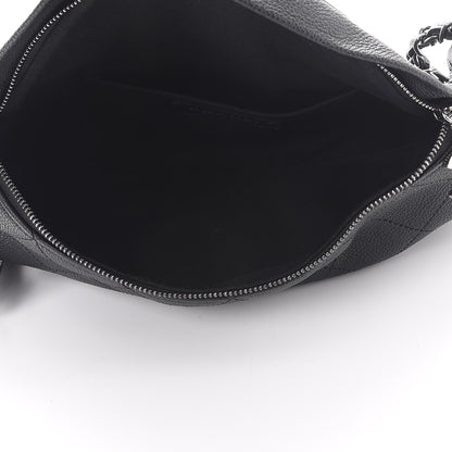 Chanel Lambskin Quilted Banane Waist Bag Fanny Pack Black 6 of 8