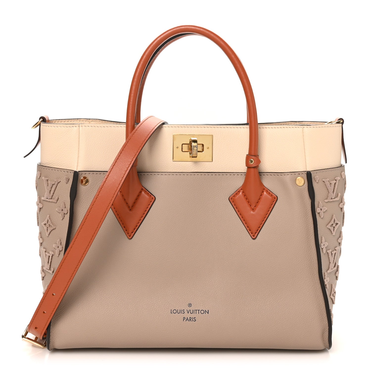 Louis Vuitton Calfskin Monogram Tufting On My Side Galet 1 of 9