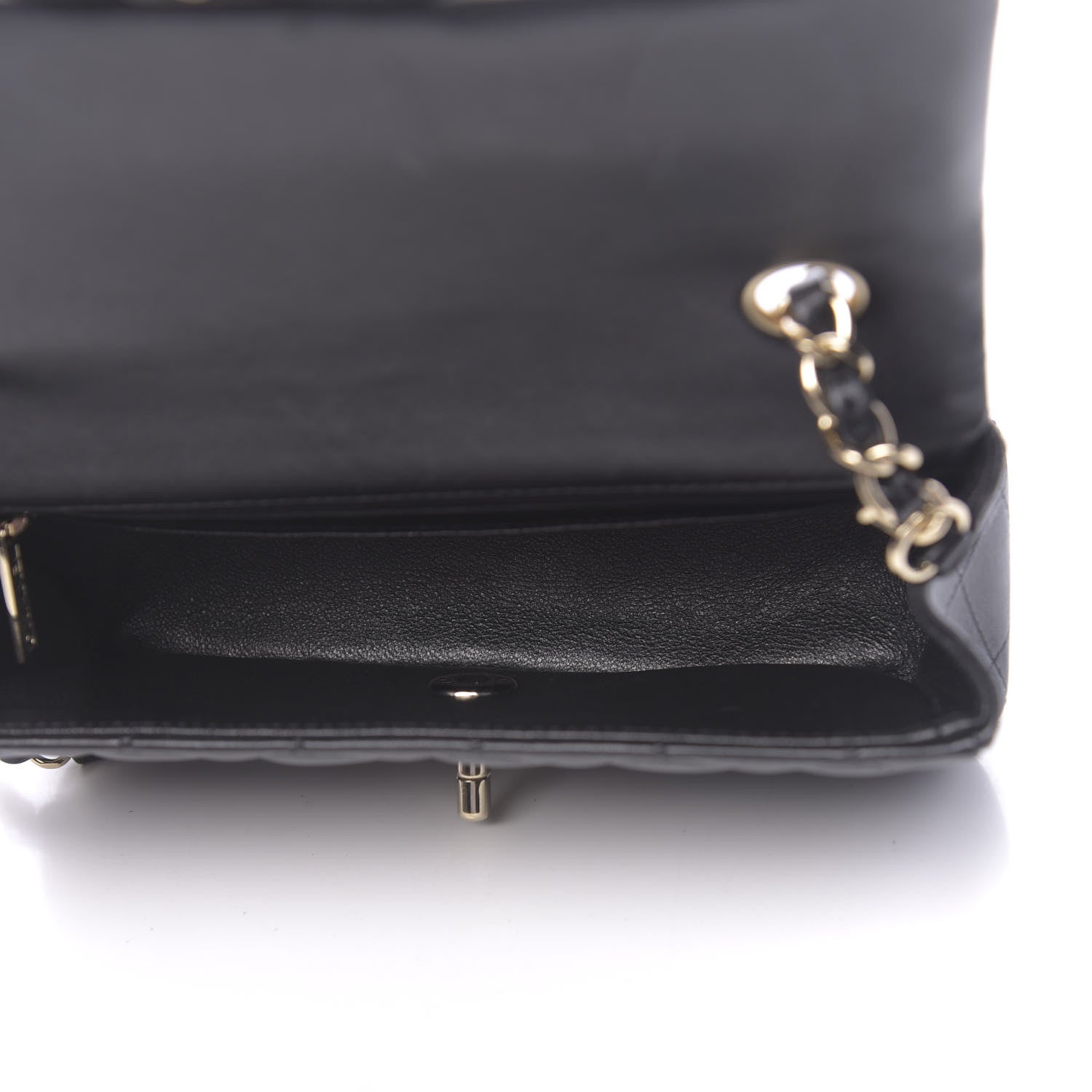 Chanel Lambskin Quilted Mini Rectangular Flap Black 5 of 17