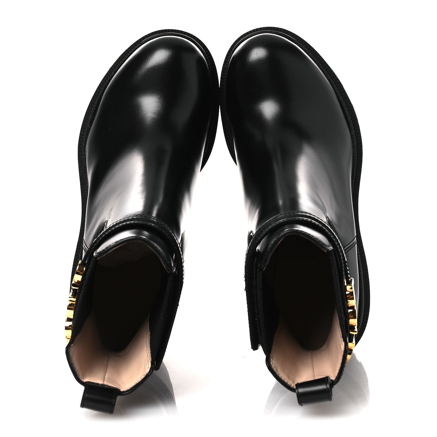 Gucci Magnum Calfskin Logo Ankle Boots 36 Black 2 of 12