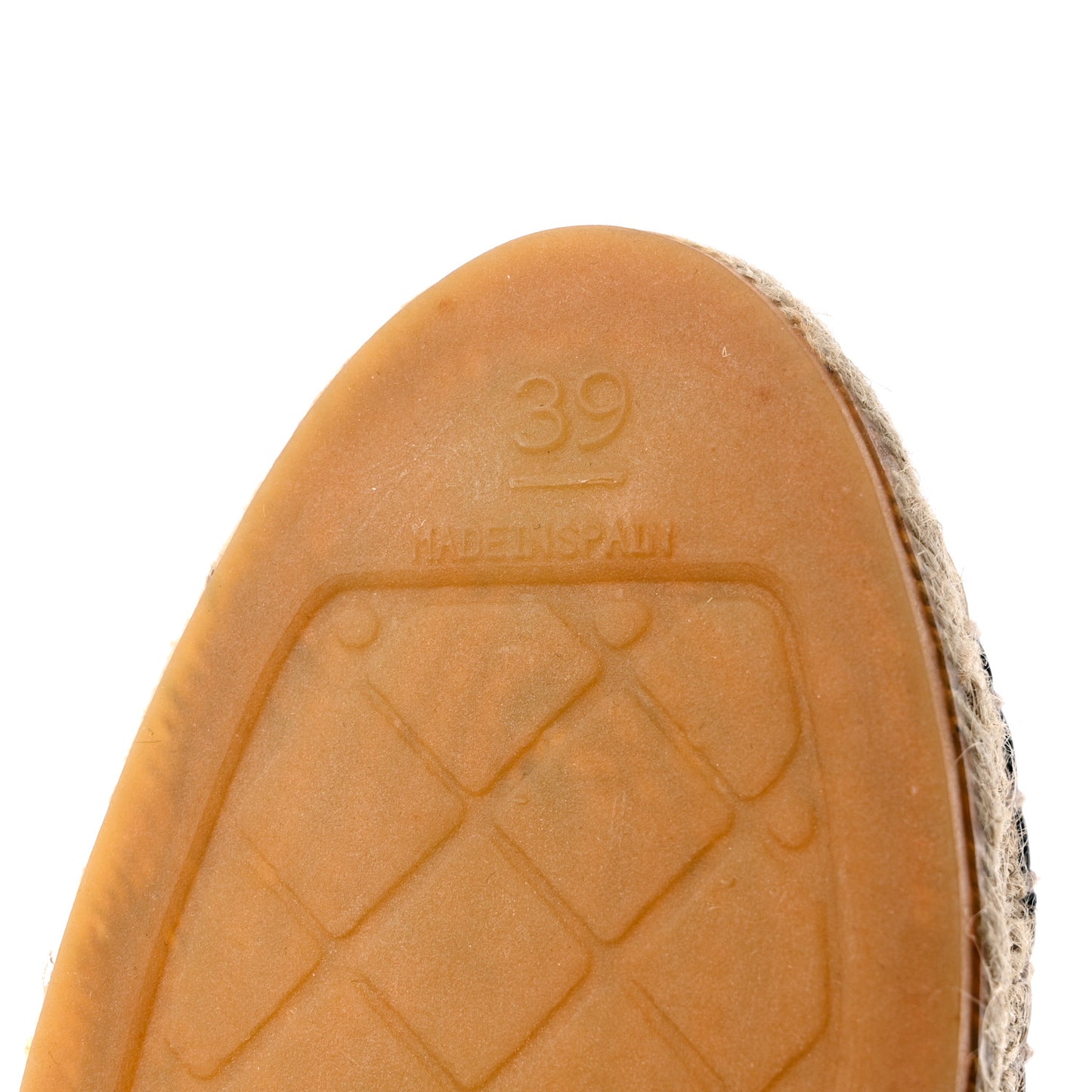 Lambskin CC Espadrilles 39 Beige Black