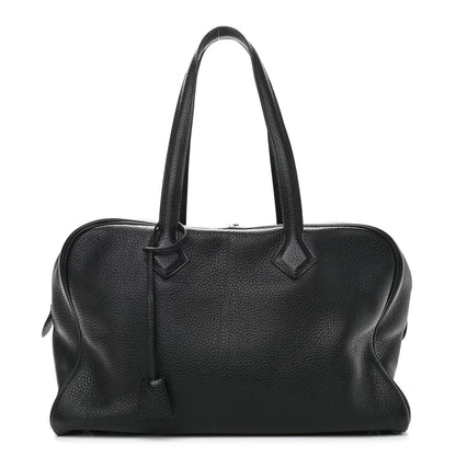 Hermes Taurillon Clemence Victoria II 35 Black 1 of 10
