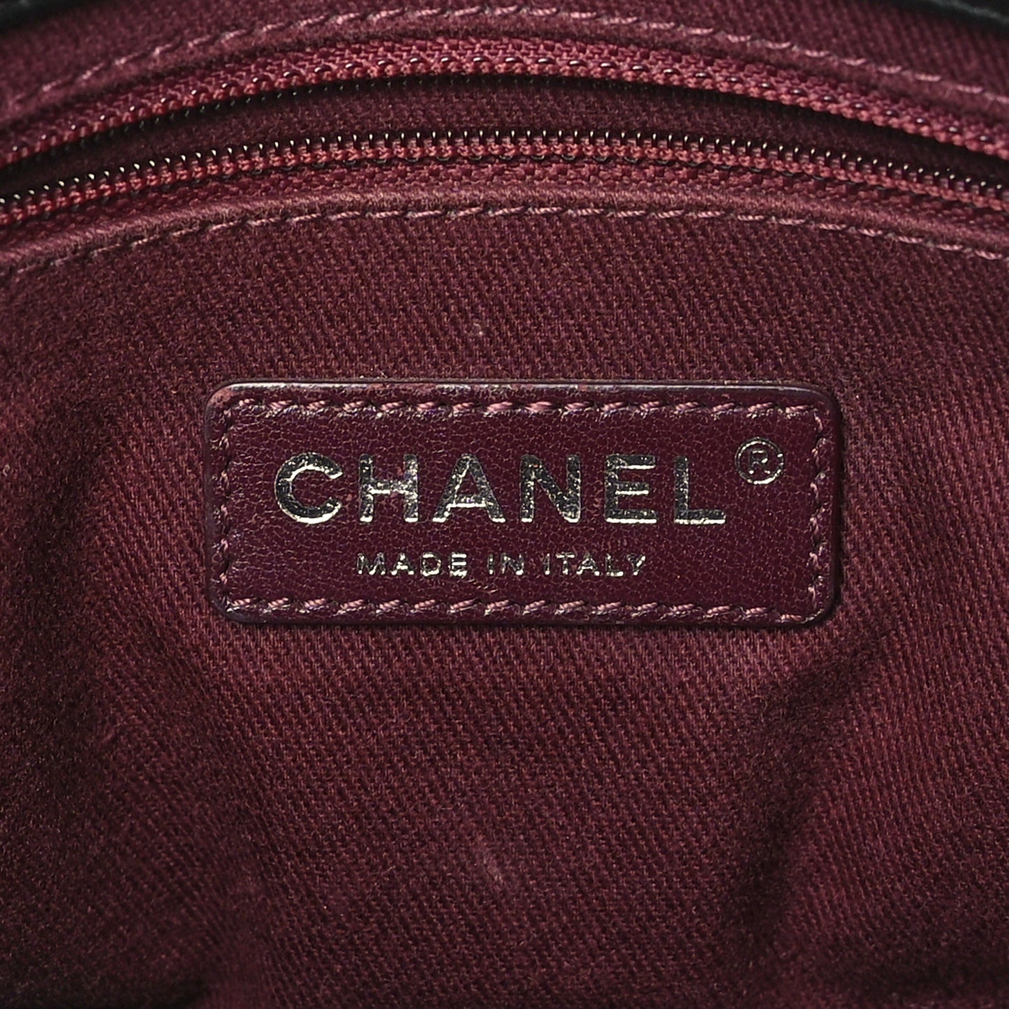 Aged Calfskin Quilted CC Square Flap Black