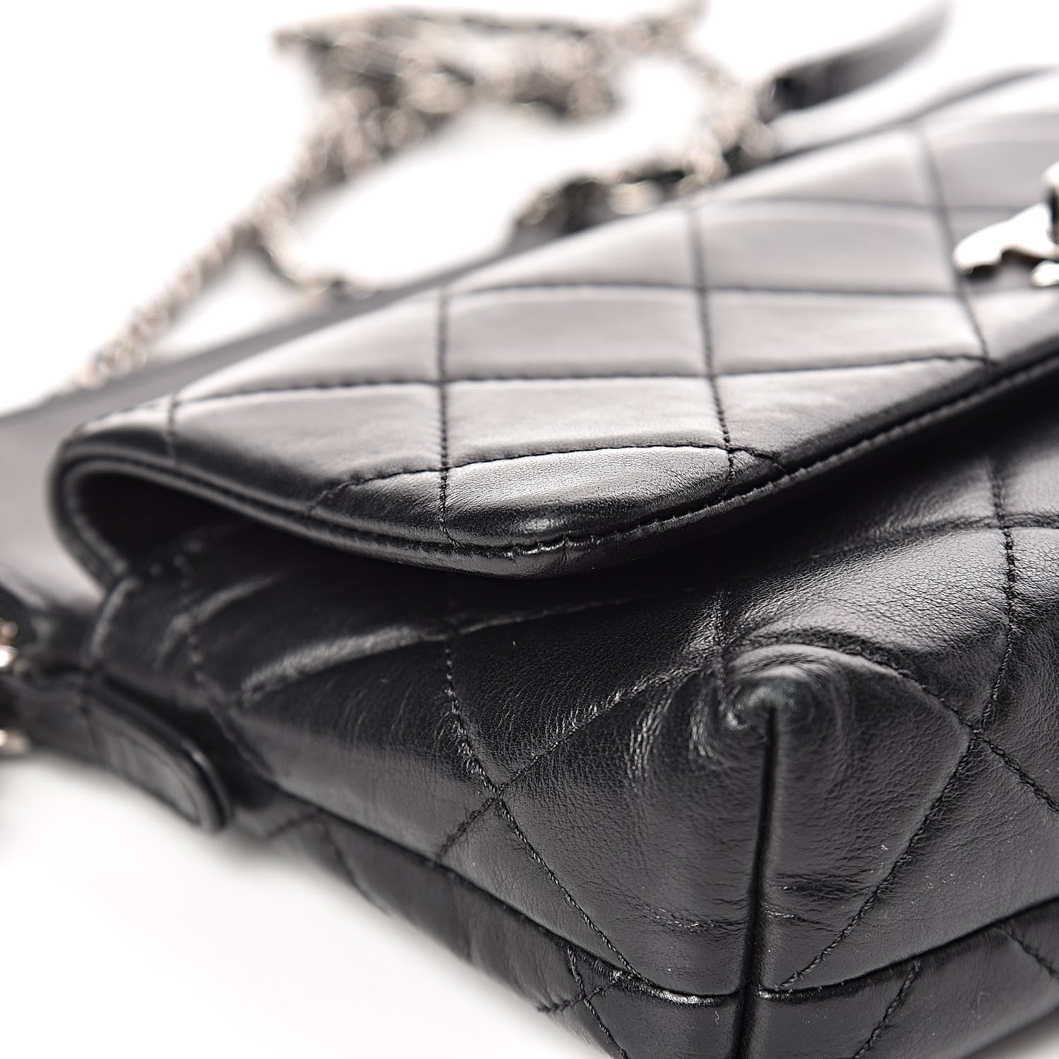 Chanel Lambskin Quilted Crossbody Black 12 of 13