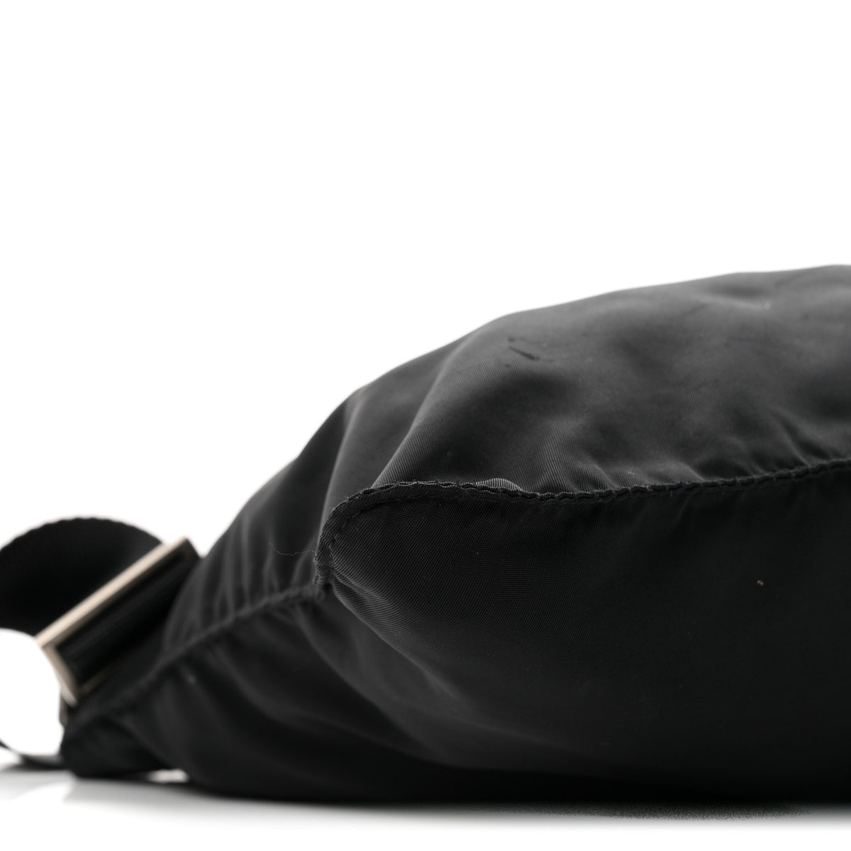Nylon Vela Flat Messenger Bag Black